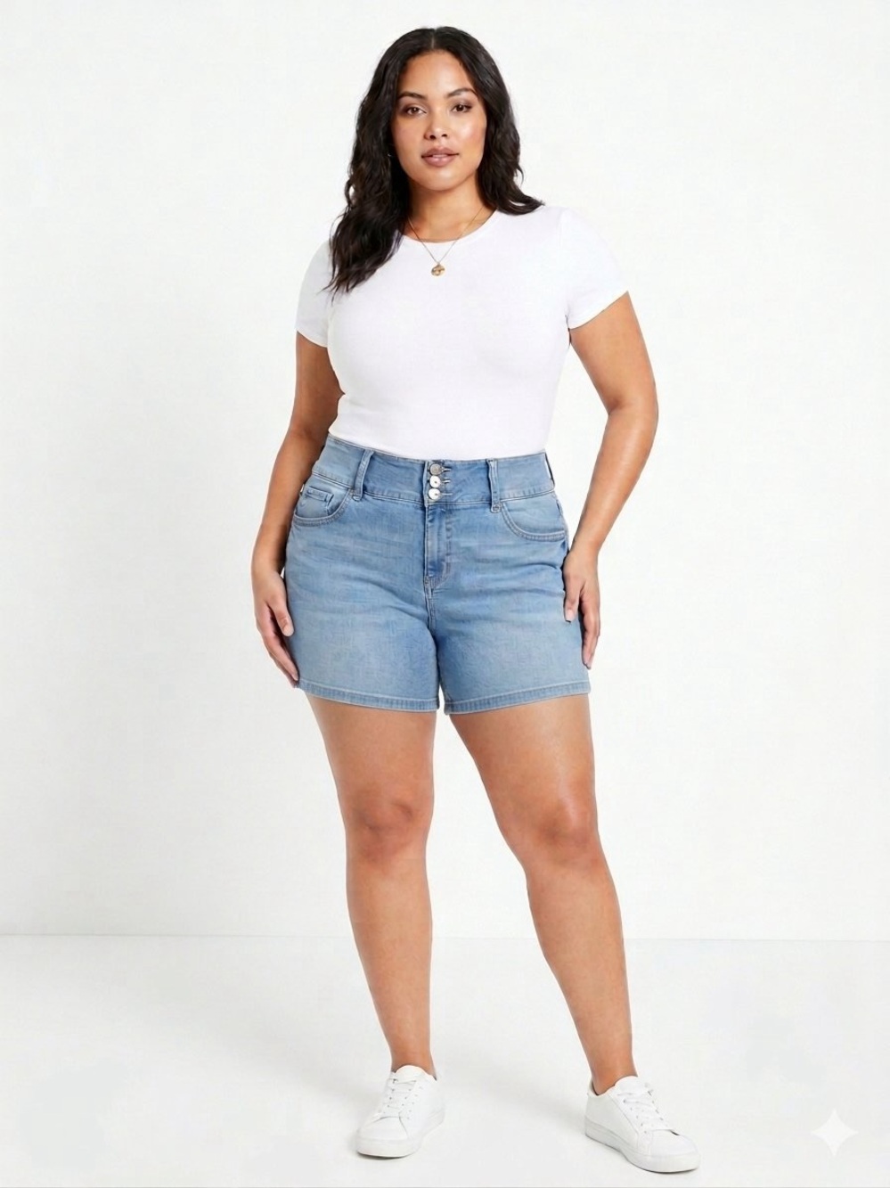 torrid Light Blue Denim Shorts